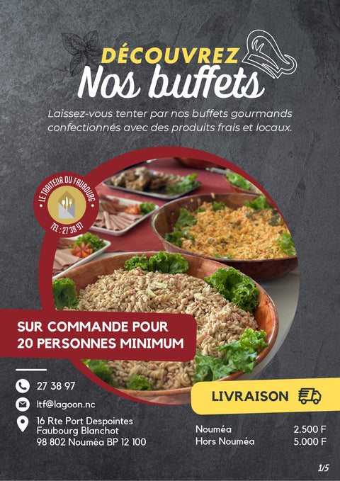 Buffet 1 - Buffet Froid + Pâtisseries individuelles