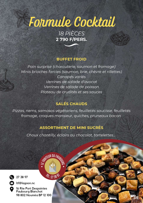 Formule Cocktails - 18 pièces