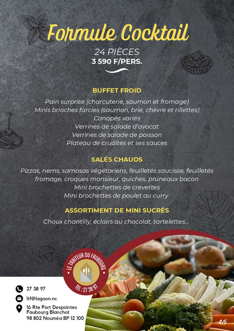 Formule Cocktails - 24 pièces