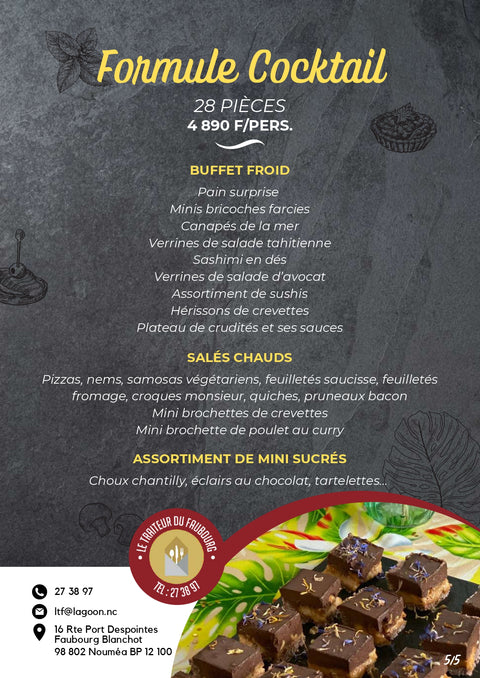 Formule Cocktails - 28 pièces